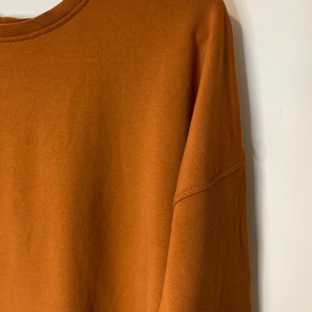 Knix Cropped Sweatshirt, Caramel, Small - Picture 8 of 9